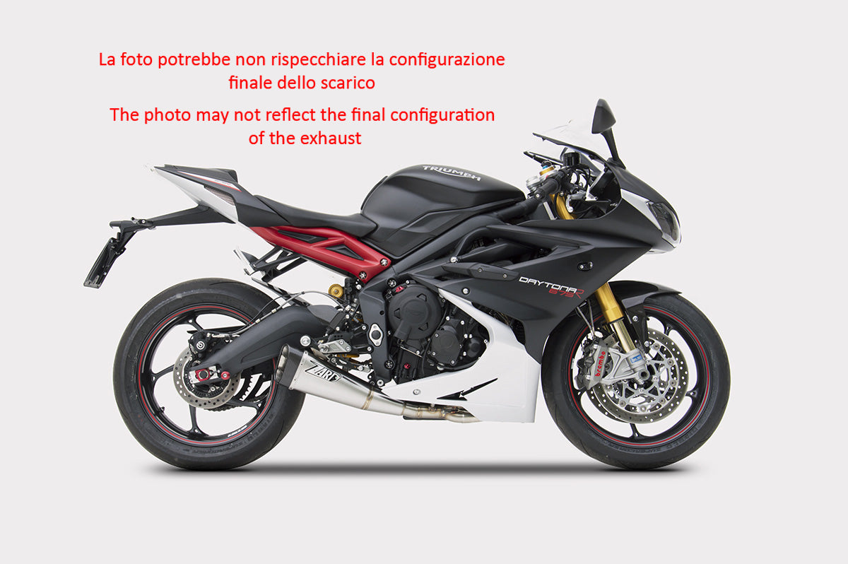 SILENCER EXHAUST ZARD STAINLESS STEEL RACING TRIUMPH DAYTONA 675 2013-16