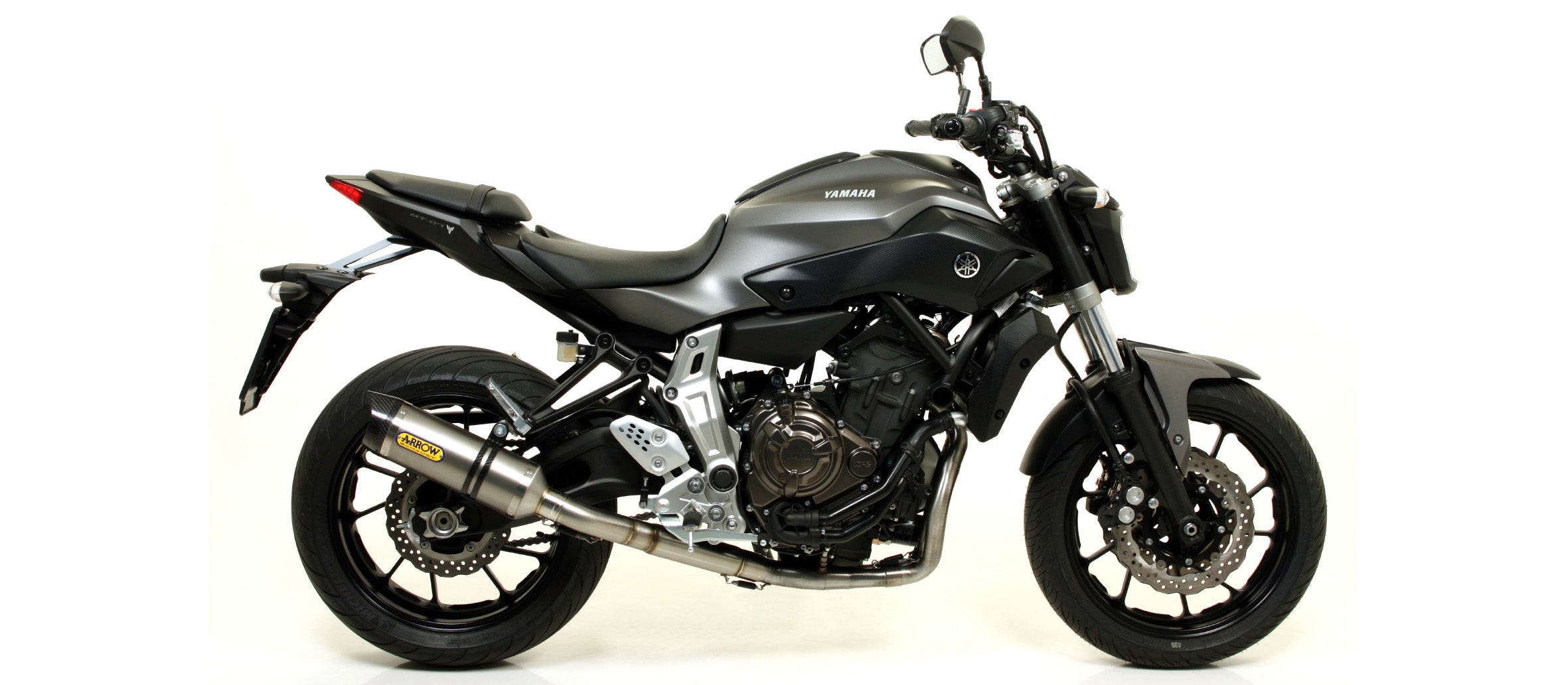 COMPLETE EXHAUST APPROVED EC+ECE HIGH THUNDER ALUMINUM ARROW YAMAHA MT-07 14-20