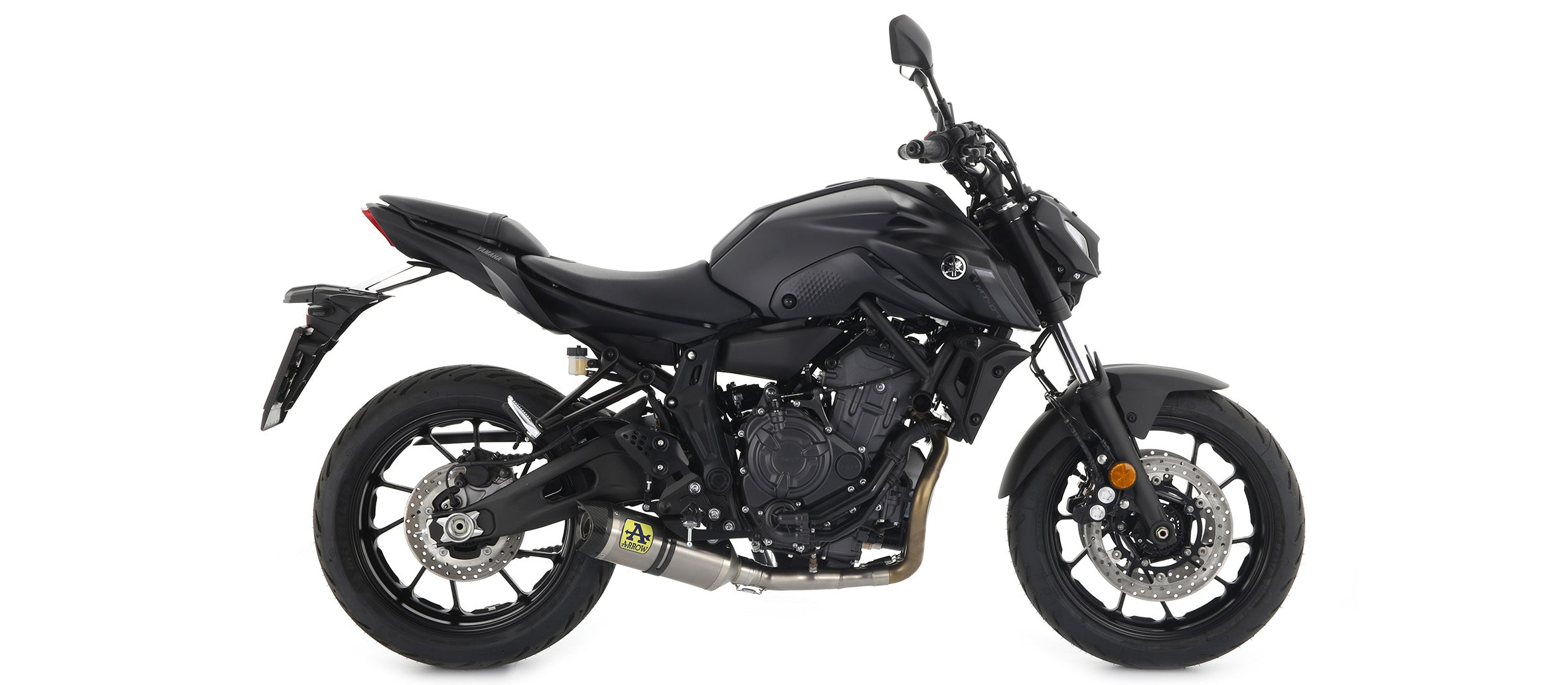 COMPLETE EXHAUST EURO5 HIGH THUNDER ALUMINUM ARROW YAMAHA MT-07 2021-22