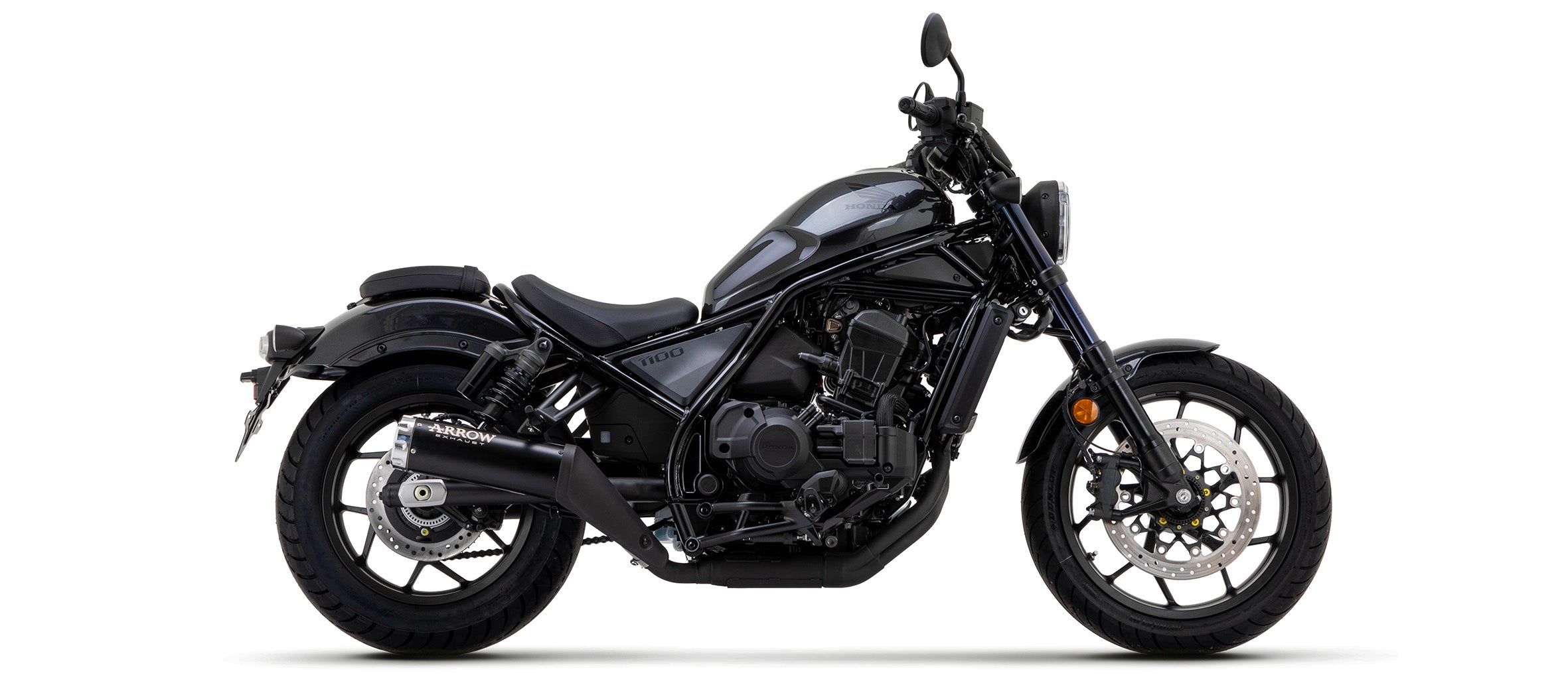 KIT SILENCER REBEL ARROW NICHROM BLACK-CARBON HONDA CMX 1100 REBEL 2021-22