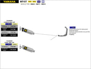 COMPLETE EXHAUST APPROVED EC+ECE HIGH THUNDER ALL ARROW YAMAHA TRACER 700 16-20