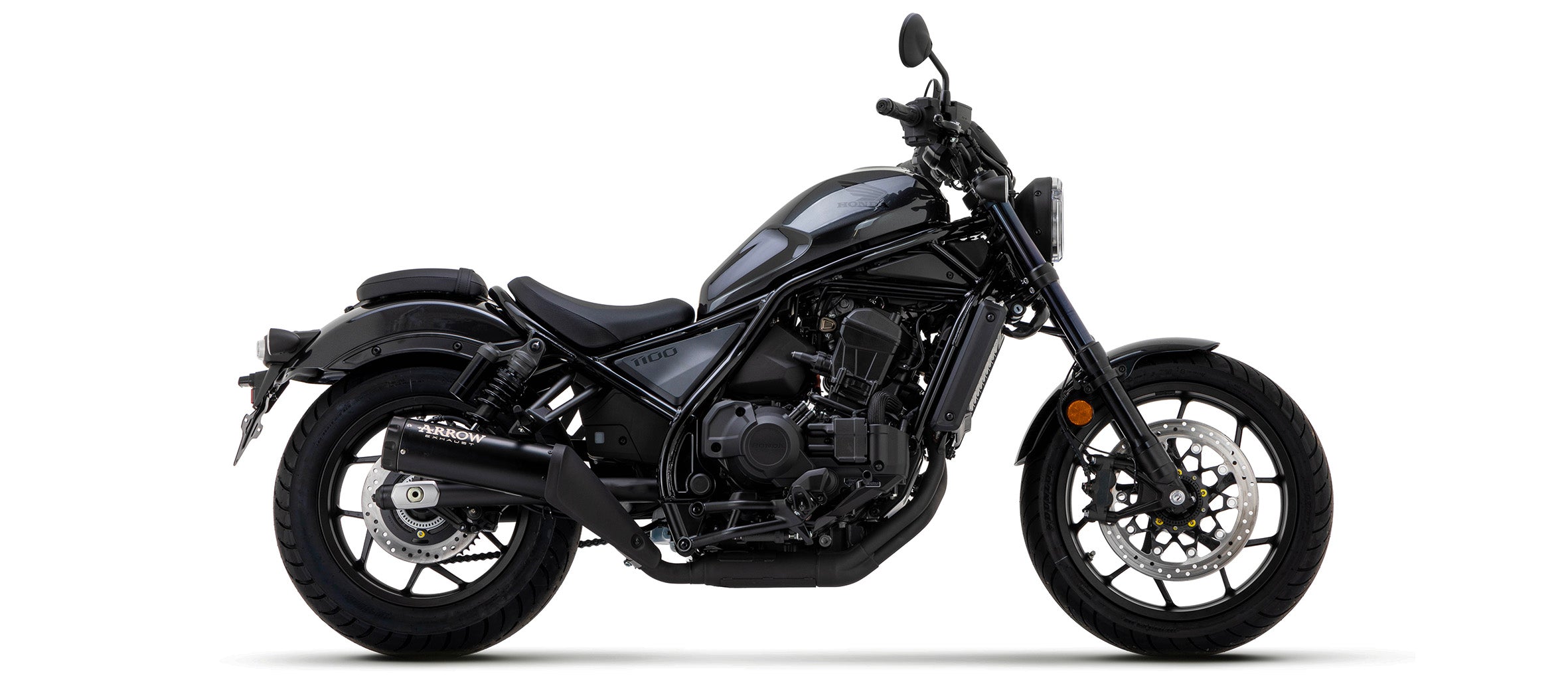 KIT SILENCER REBEL ARROW NICHROM BLACK-CARBON HONDA CMX 1100 REBEL 2021-22