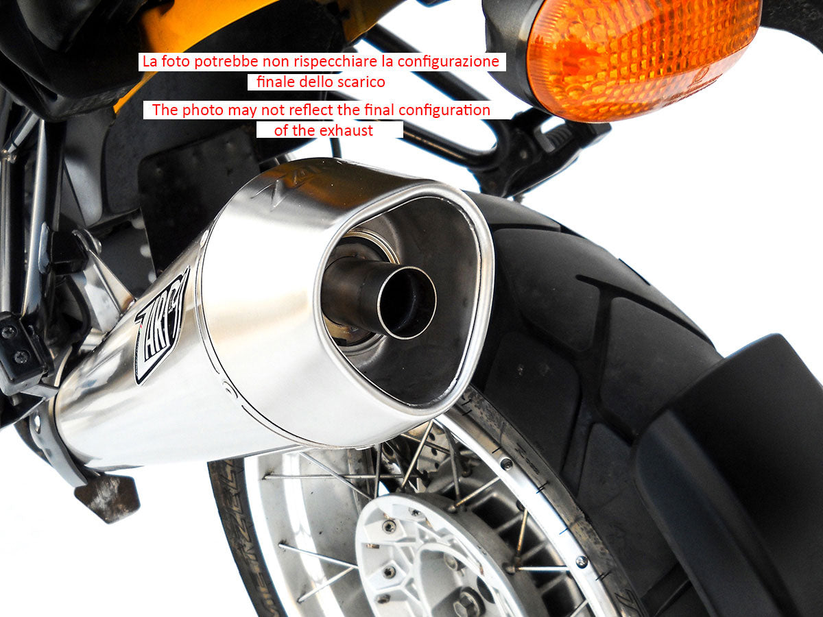 EXHAUST ZARD CONICAL STEEL POLISHED RACING BMW R 1150 GS 1999 - 07