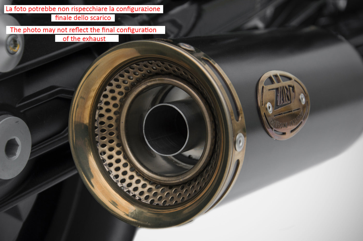 DOUBLE EXHAUST ZARD SLIM VERSION STEEL RACING MOTO GUZZI V9 2016-19
