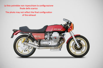 ZARD FULL EXHAUST SYSTEM LOW STAINLESS STEEL RACING MOTO GUZZI LE MANS 1976-81