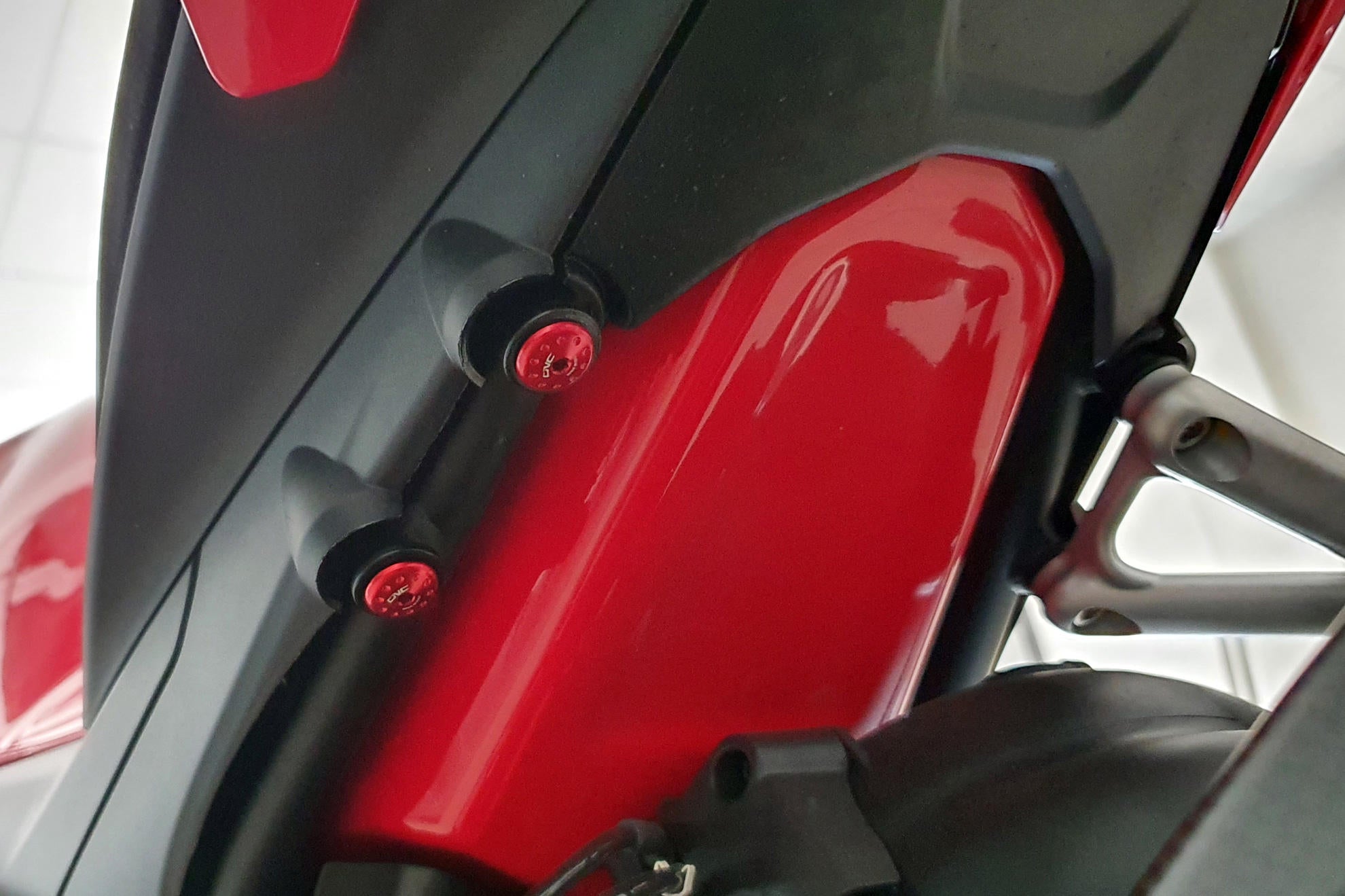 REAR FOOTREST BLANKING CAPS CNC RACING DUCATI STREETFIGHTER V4 / S