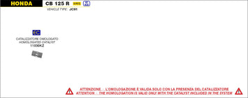 COLLETTORI ARROW CATALIZZATORE OMOLOGATO HONDA CB 125 R 2021