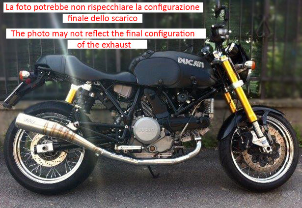 DOPPIO TERMINALE SCARICO BASSO ZARD IN ACCIAIO INOX RACING DUCATI GT 1000