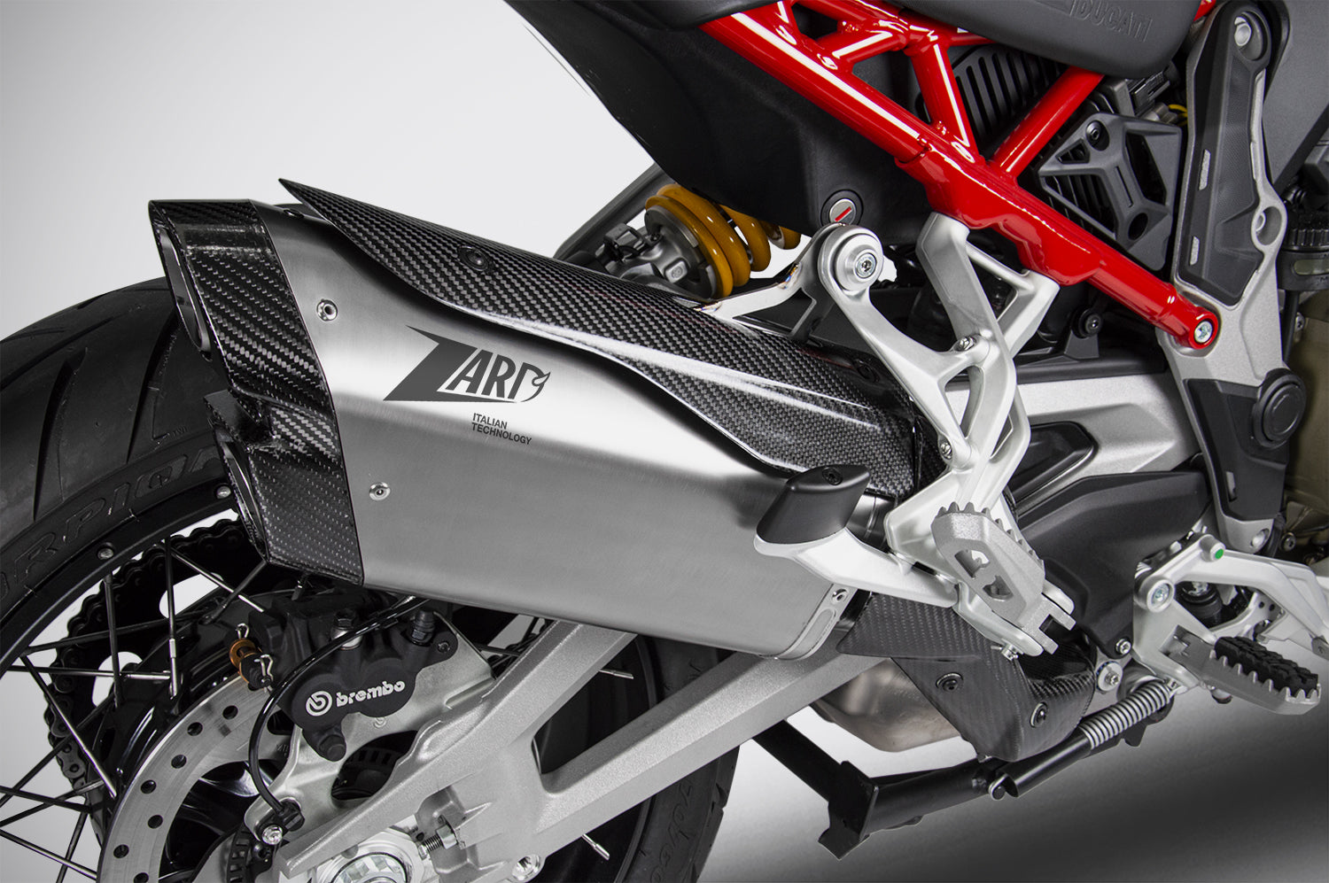 TERMINALE ZARD EURO5 TITANIO-CARBONIO DUCATI MULTISTRADA V4 S 2021-23