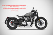 DOUBLE EXHAUST ZARD STEEL APPROVED E5 TRIUMPH BOBBER 1200 2020-23