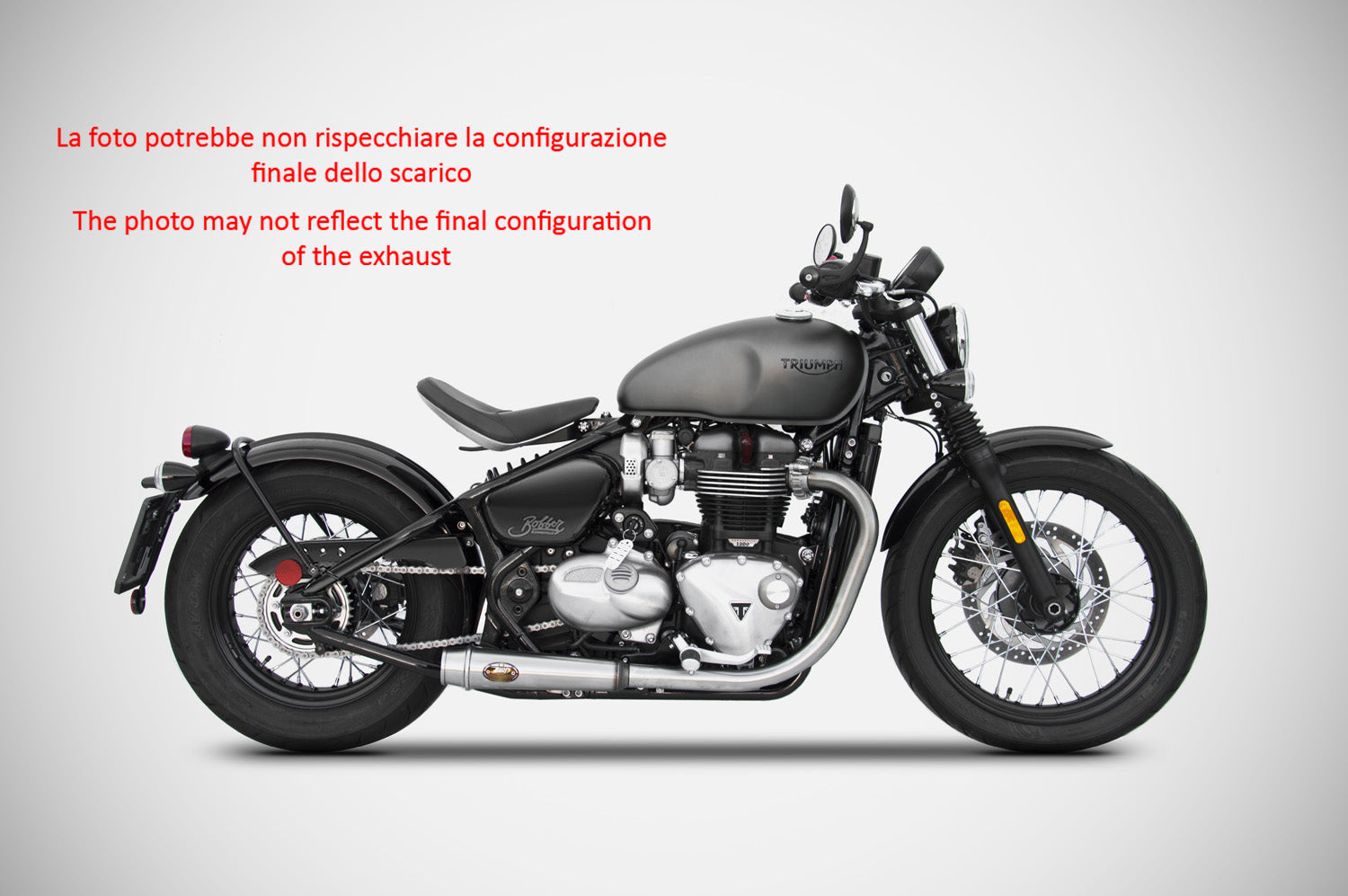 HEADERS 2 2 ZARD STAINLESS STEEL RACING TRIUMPH BOBBER 2017-23