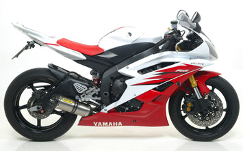 SCARICO COMPLETO ARROW THUNDER OMOLOGATO E9 TITANIO-CARBONIO YAMAHA YZF R6 06-07