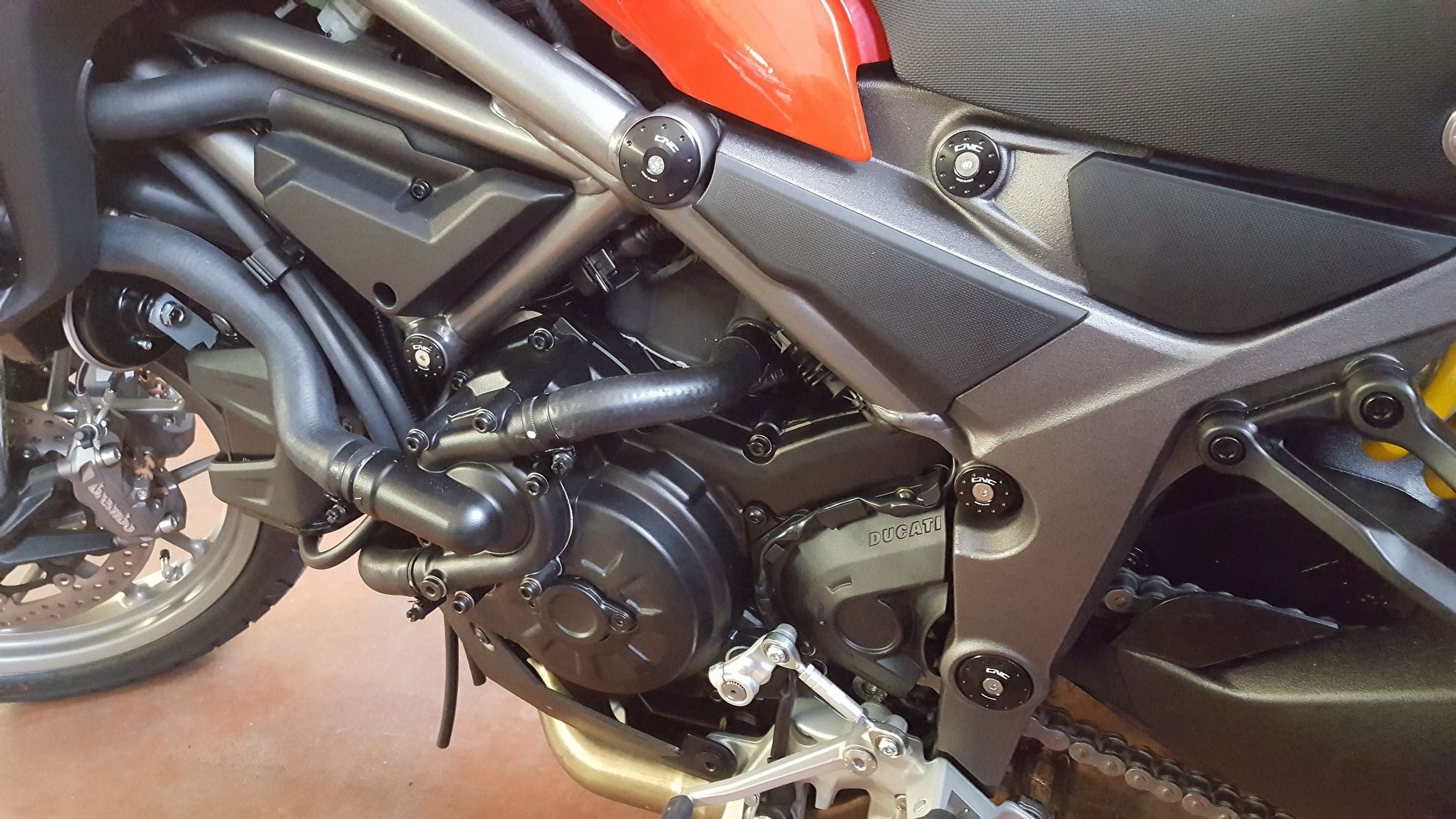 FRAME CAPS KIT CNC RACING DUCATI MULTISTRADA 950 / S 