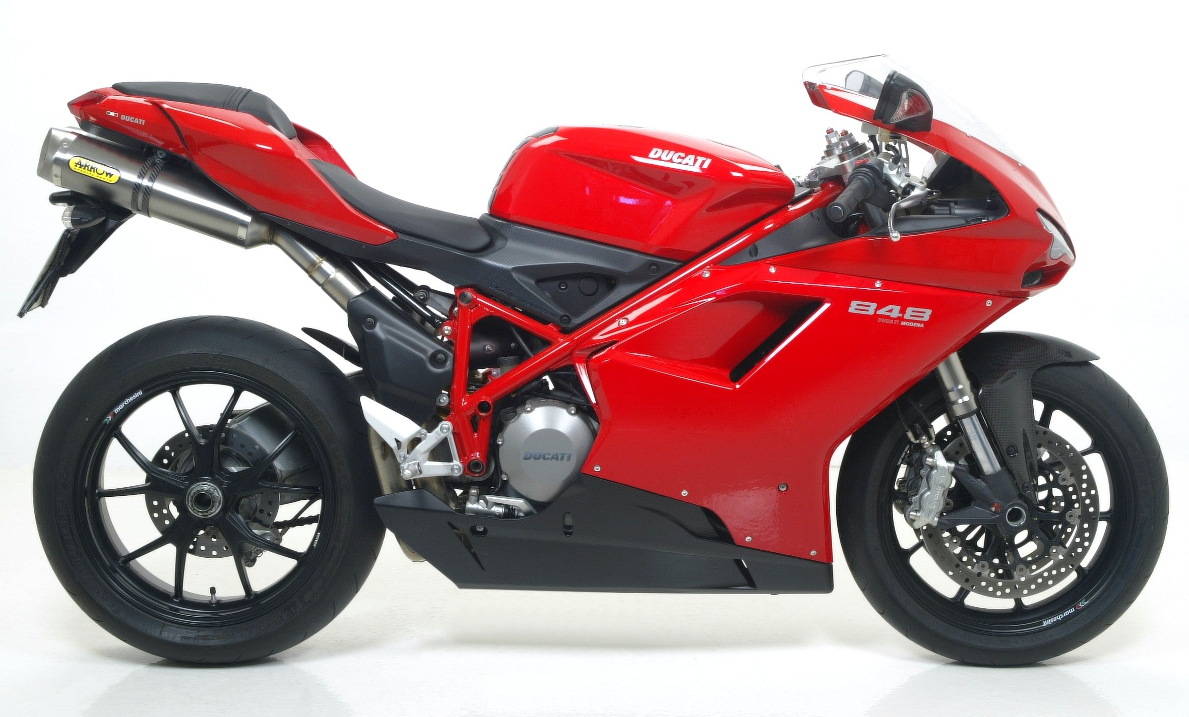 SILENCER THUNDER APPROVED E5+E9 (DX+SX) TITANIUM-CARB ARROW DUCATI 848 08-10