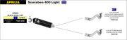 EXHAUST RACING URBAN ALUMINUM BLACK-BLACK ARROW APRILIA SCARABEO 400 06-11