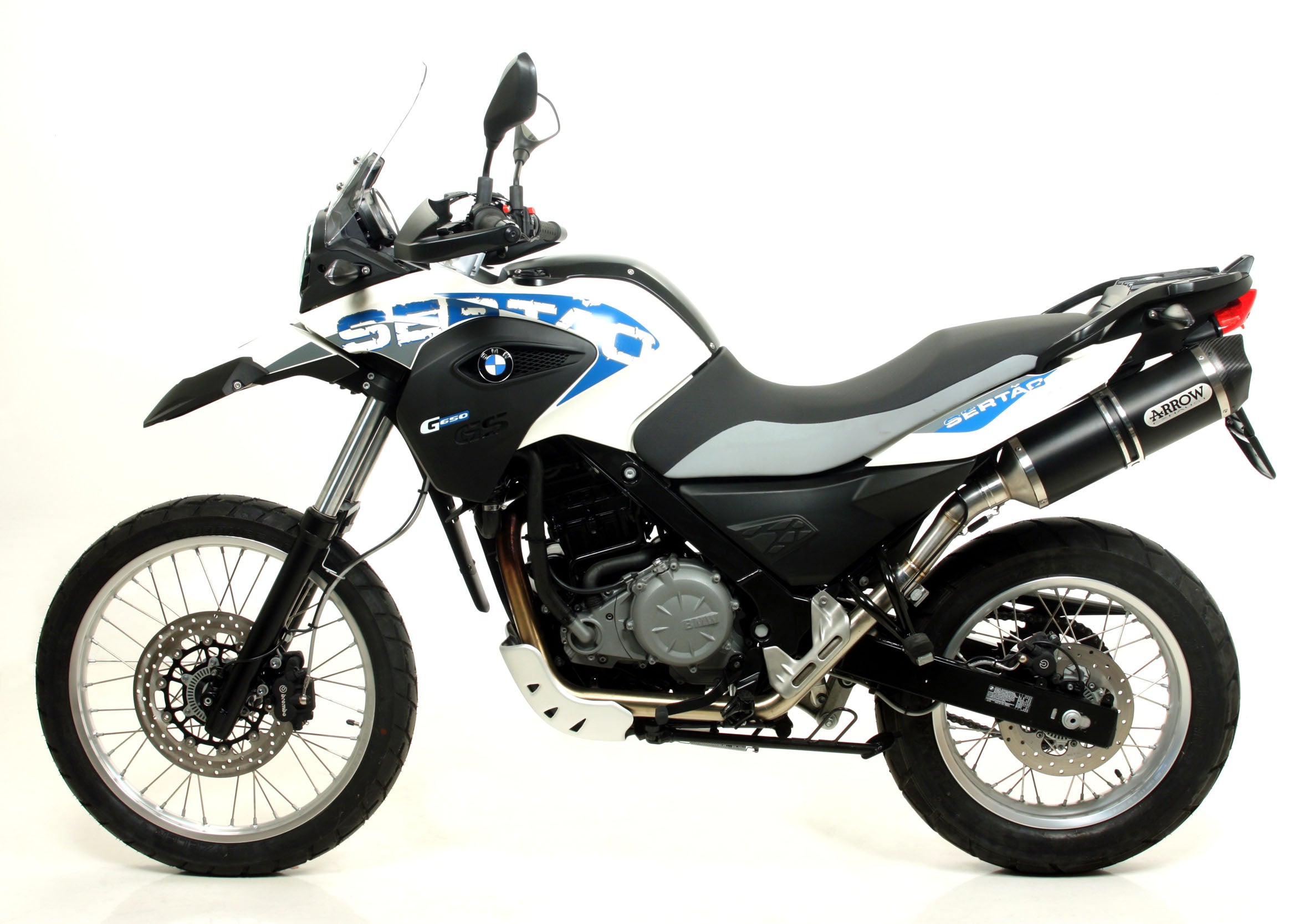 KIT SILENCER APPROVED E5+E9 RACE-TECH ALU-CARB ARROW BMW G 650 GS SERTAO 11-16