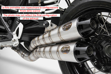 ZARD FULL EXHAUST SYSTEM 2-INTO-1-INTO-2 LONG RACING TI BMW R NINE T PURE 15-19