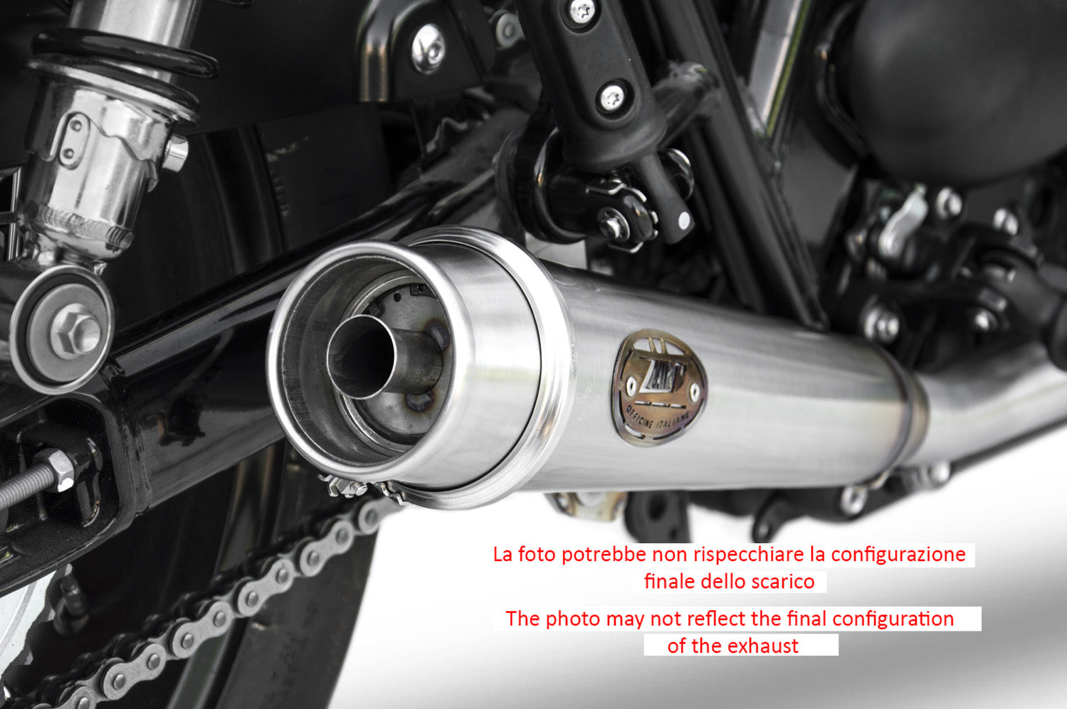 EXHAUST ZARD 2 - 2 STEEL RACING TRIUMPH BONNEVILLE T100 2017-23