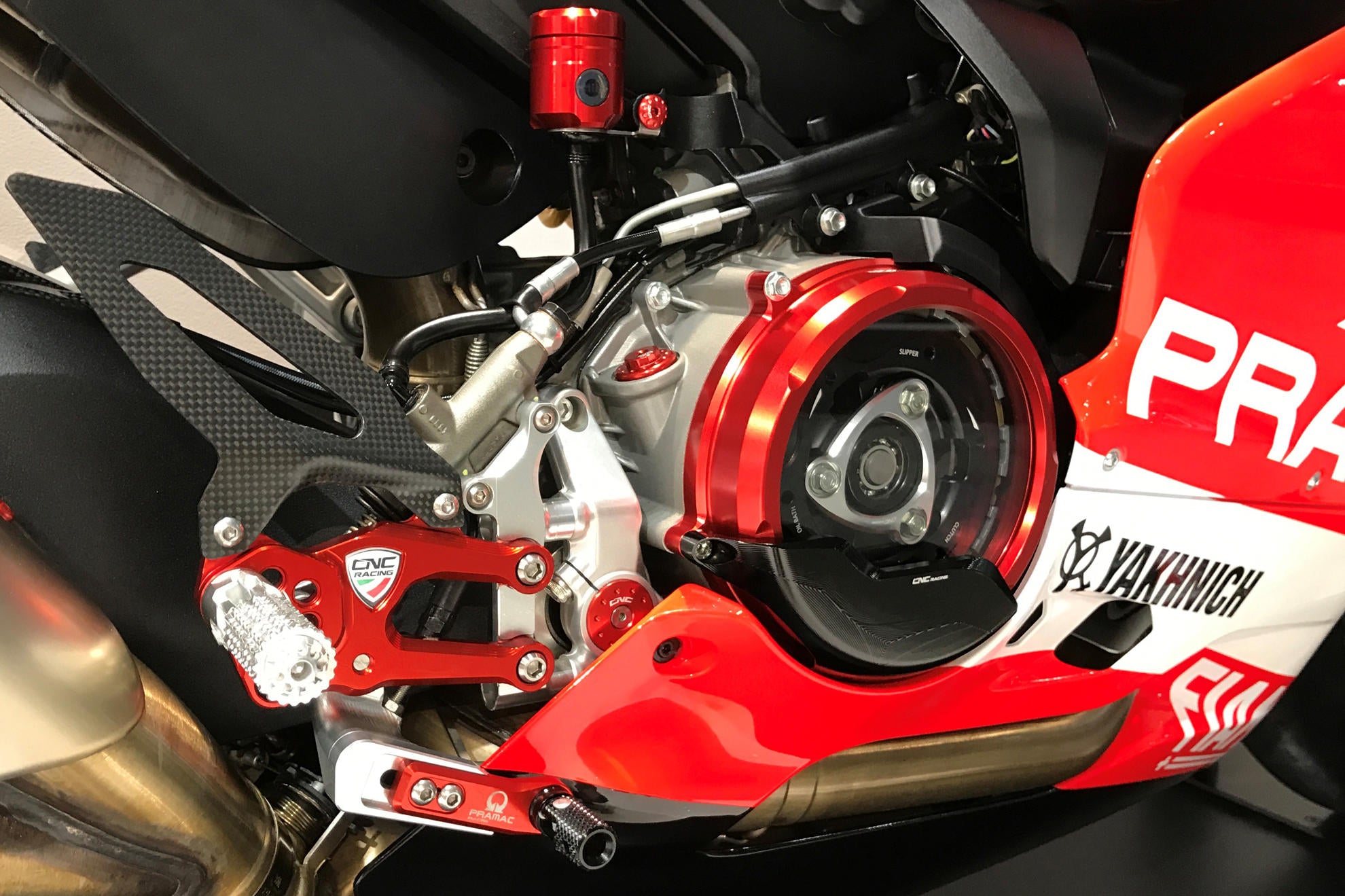 ADJUSTABLE REARSETS RPS PRAMAC MOTOGP CNC RACING DUCATI 1199 PANIGALE / S / R