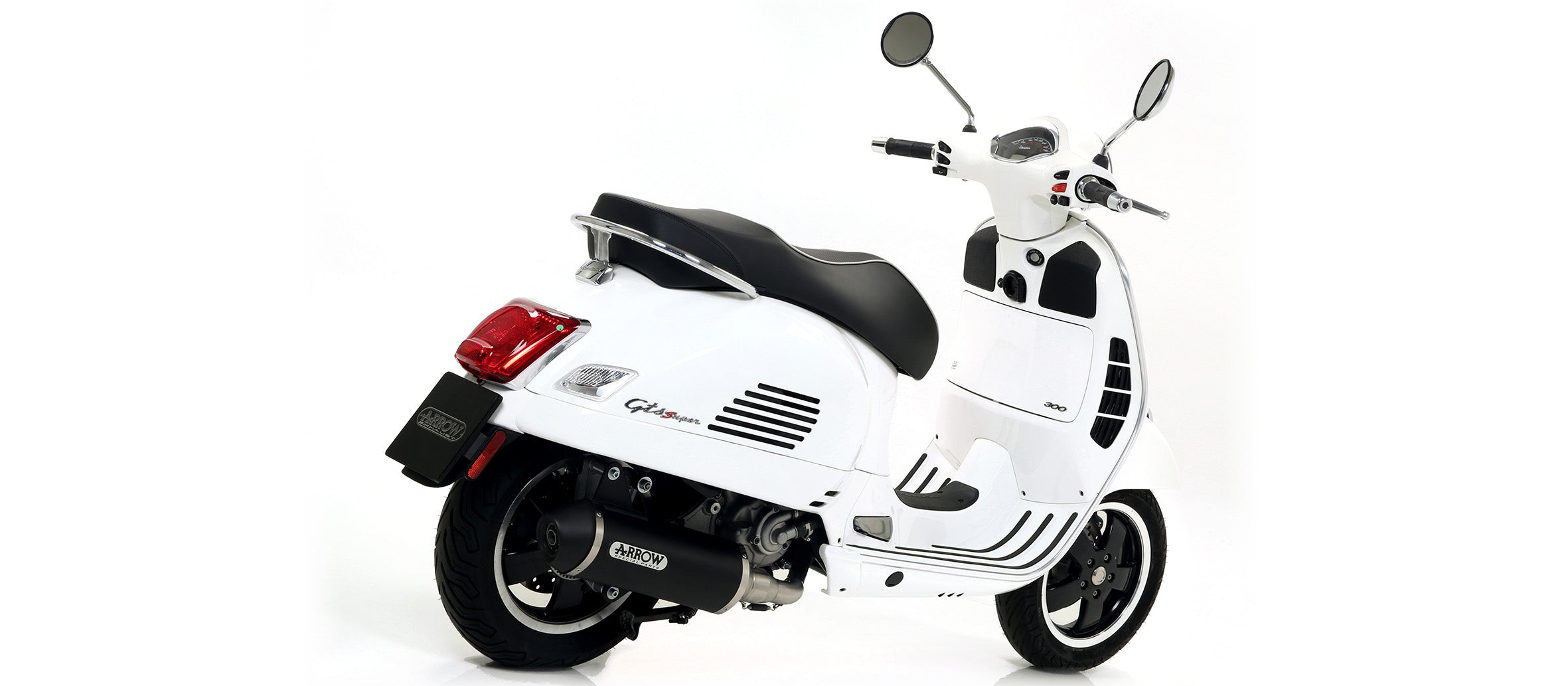 SCARICO MARMITTA URBAN ALLUMINIO NERO ARROW PIAGGIO VESPA GTS 300I.E. 17-18