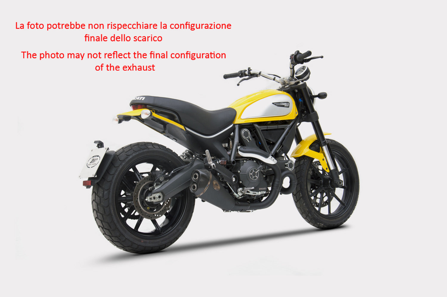 EXHAUST ZARD LOW STEEL APPROVED EURO3 DUCATI SCRAMBLER 800 2015-16