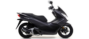 COMPLETE EXHAUST RACING URBAN ALUMINUM BLACK-BLACK ARROW HONDA PCX 125 2012-17