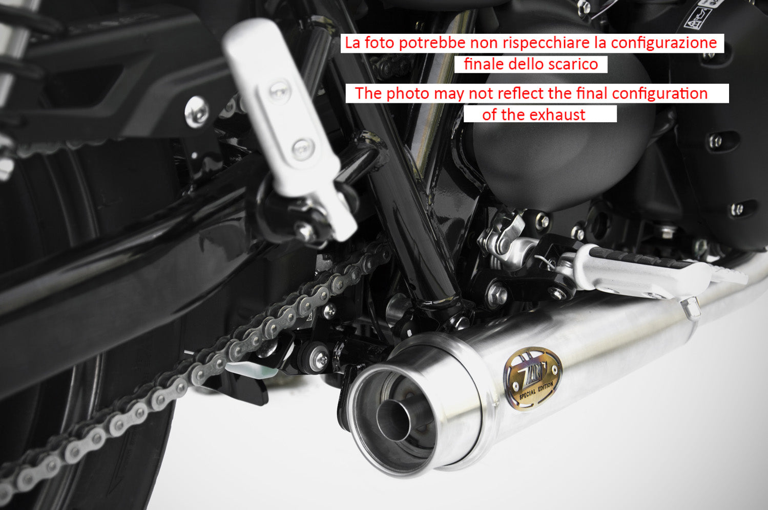 DOUBLE EXHAUST ZARD STEEL RACING TRIUMPH STREET TWIN 900 2016-20