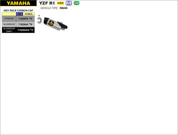 TERMINALE ARROW INDY-RACE TITANIO-CARBONIO YAMAHA YZF R1 2015-22