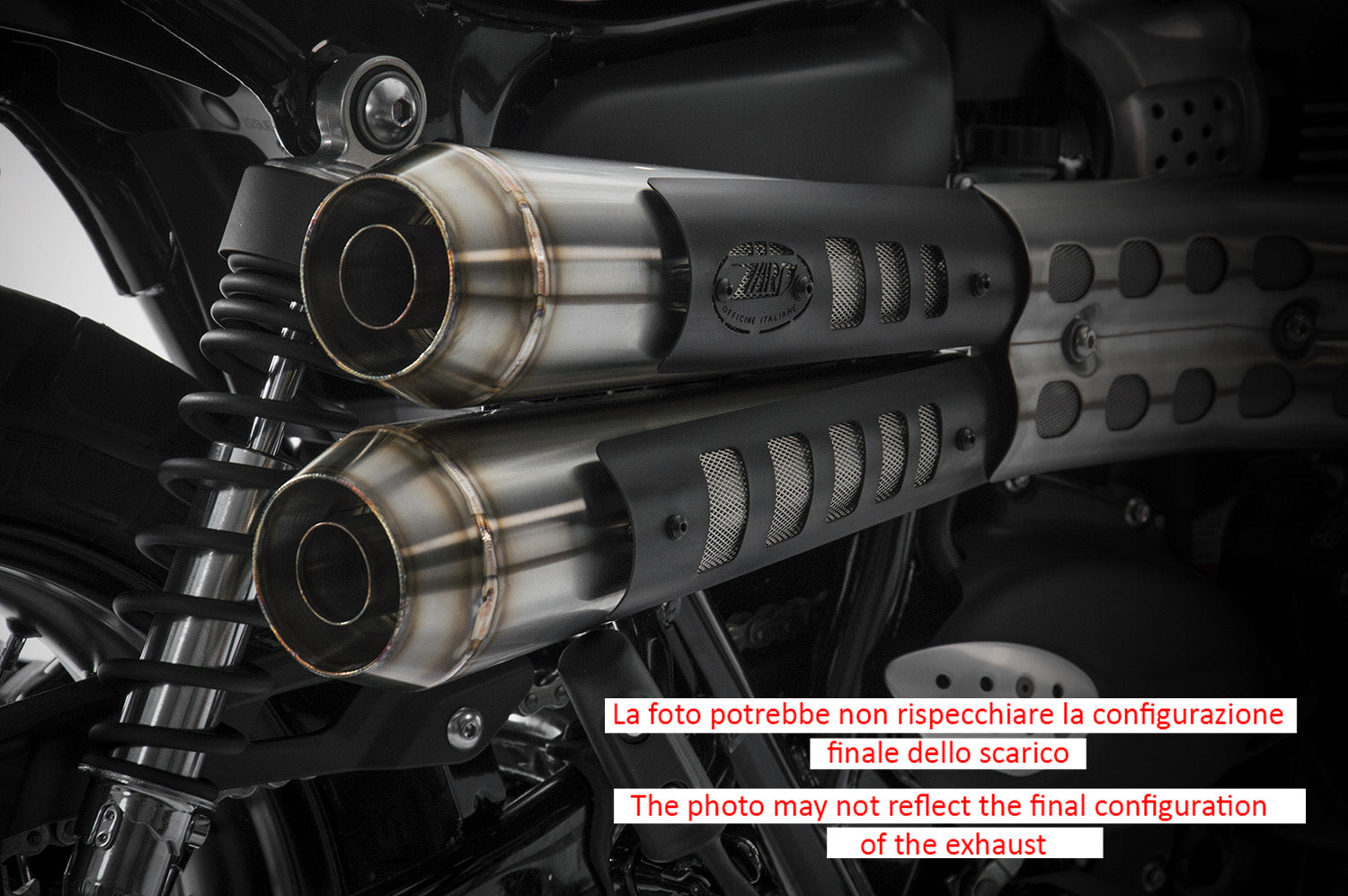 DOUBLE EXHAUST ZARD STEEL CONICAL EURO4 TRIUMPH STREET SCRAMBLER 2017-23