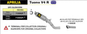 KIT TERMINALE GP2 FULL TITANIO ARROW APRILIA TUONO V4R 2011-15