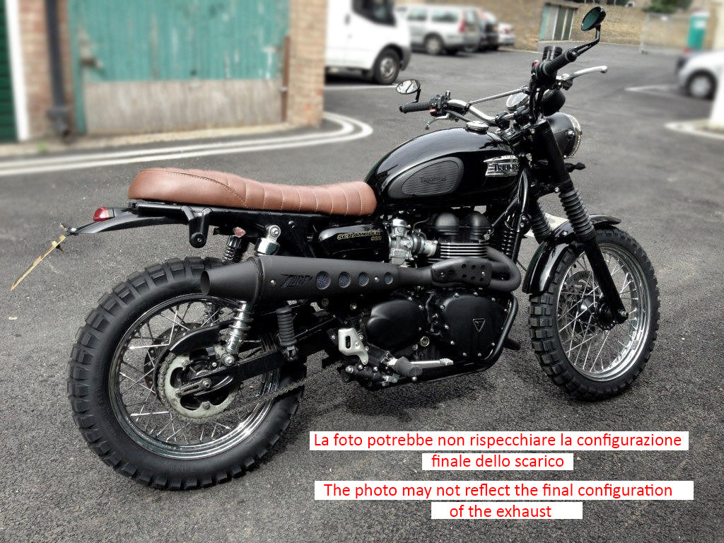 SCARICO ZARD INIEZIONE INOX CONICO EURO3 TRIUMPH SCRAMBLER 900 2008-16