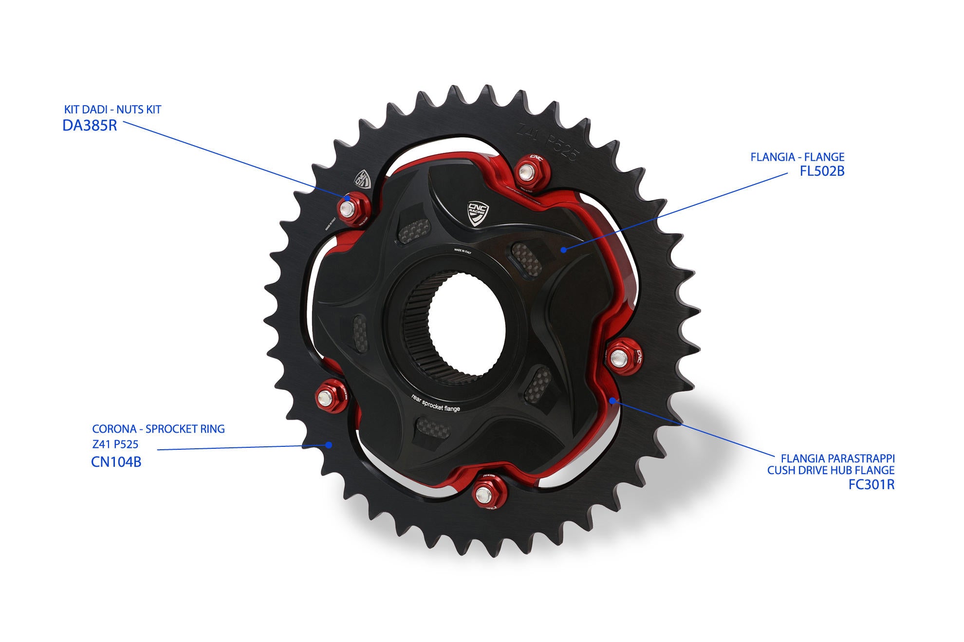 CUSH DRIVE HUB FLANGE CNC RACING MV AGUSTA F3 800 2013 - 17