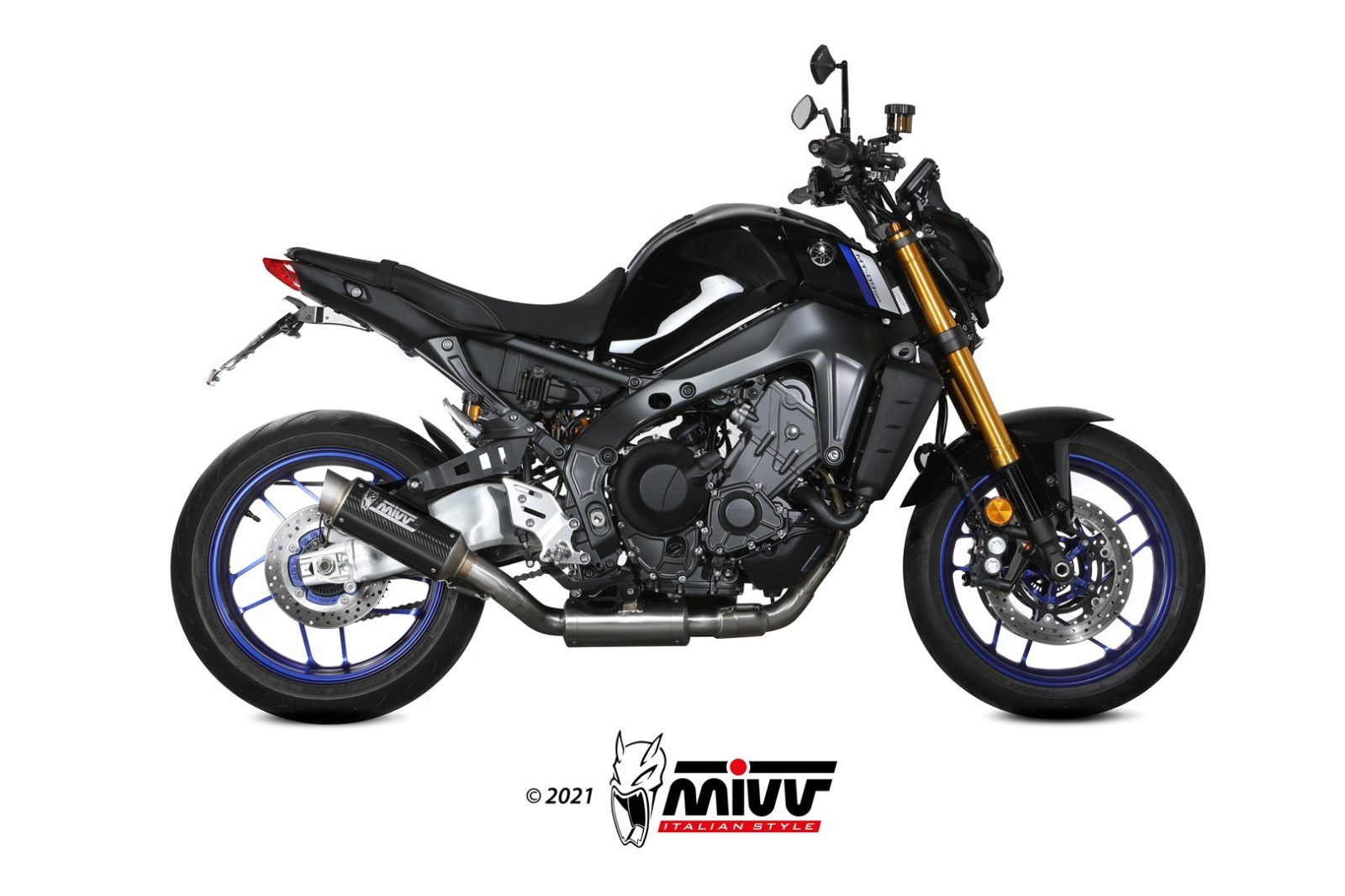 Y.066.L2P COMPLETE EXHAUST HIGH CARBON MIVV GP PRO YAMAHA MT09 / FZ09 21 - 22