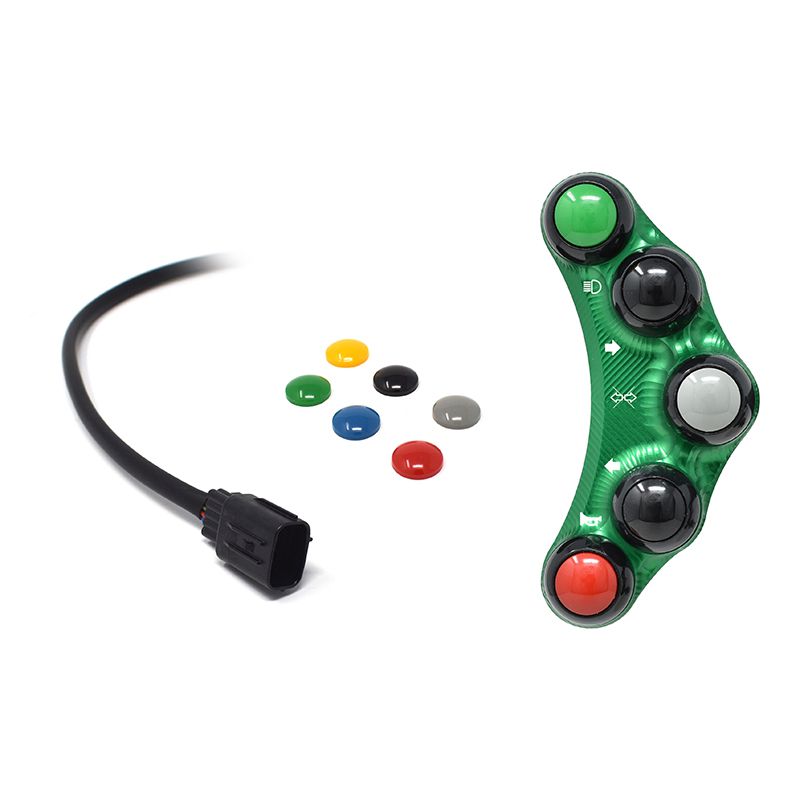 STREET VERSION LEFT HANDLEBAR SWITCH GREEN JETPRIME KAWASAKI NINJA H2R 2015 - 20