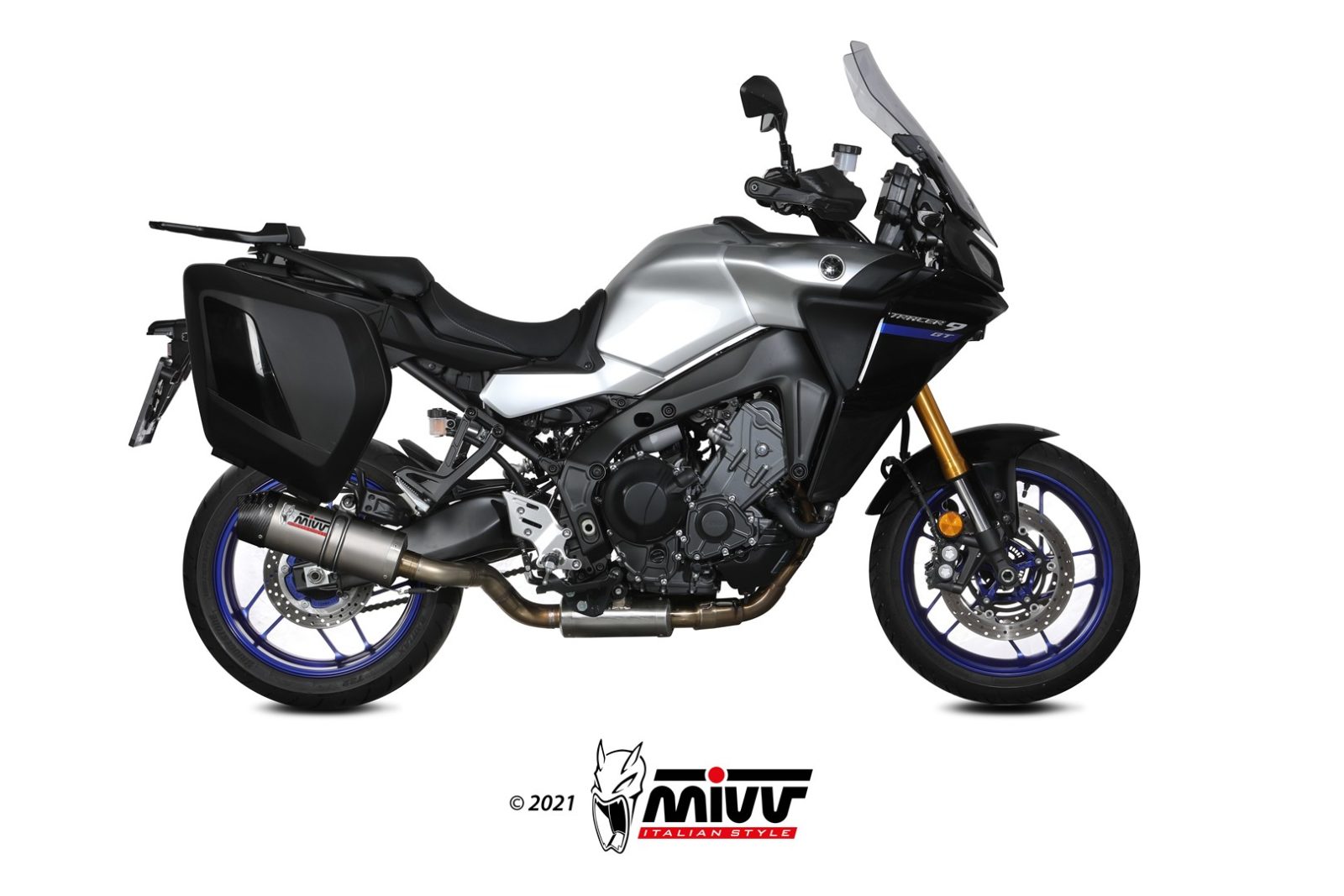 Y.069.L4C SCARICO COMPLETO TITANIO MIVV OVAL YAMAHA TRACER 900 / GT 2021 - 22
