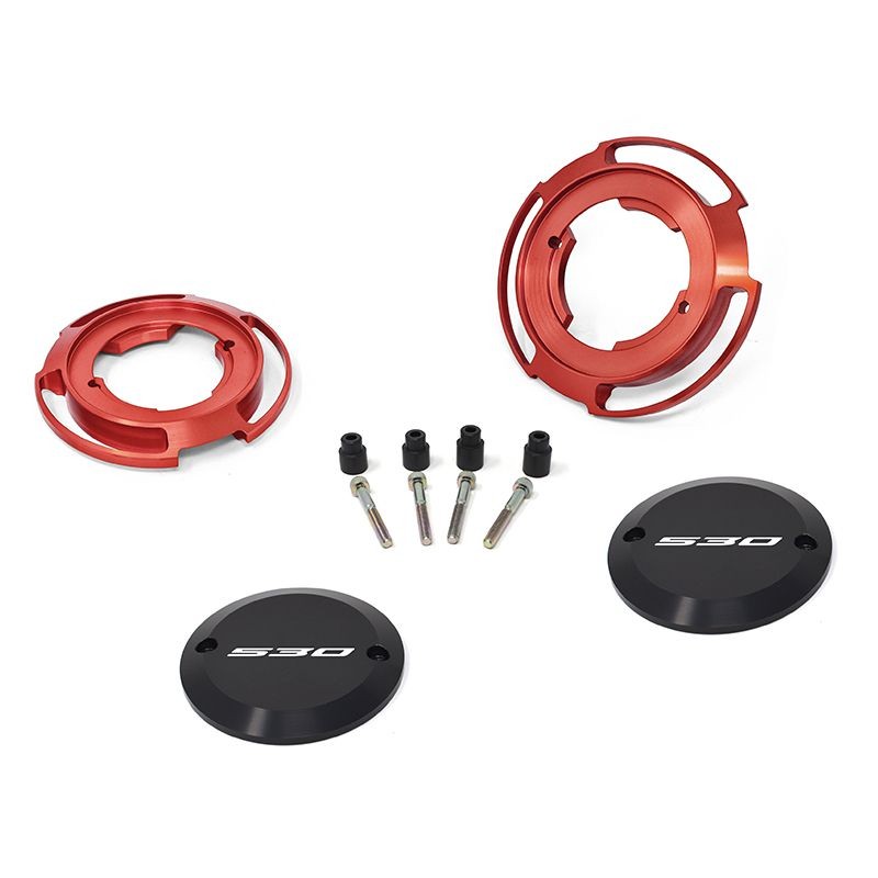 PAIR OF CARTER PROTECTIONS COLOR RED JETPRIME YAMAHA T-MAX 530 2017 - 19