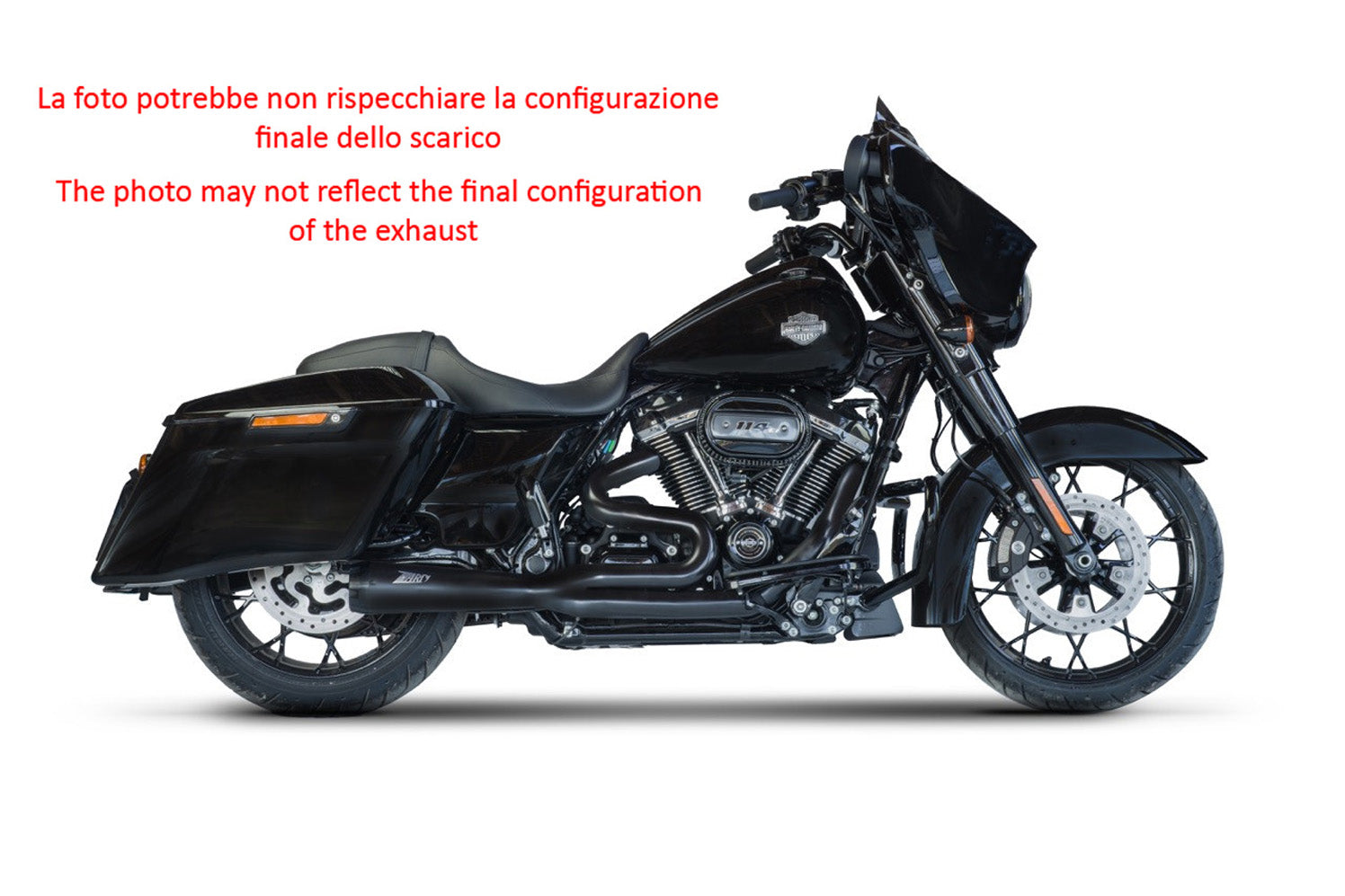 SCARICO COMPLETO ZARD ACCIAIO INOX E4/E5 HARLEY DAVIDSON TOURING M8 16-23