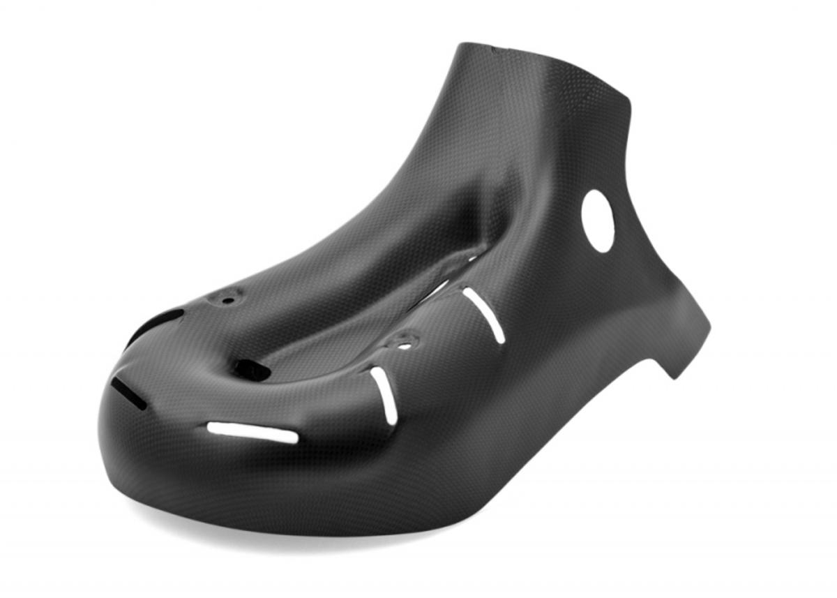 HEAT SHIELD EXHAUST CARBON MATT CNC RACING DUCATI 1199 PANIGALE / S / R