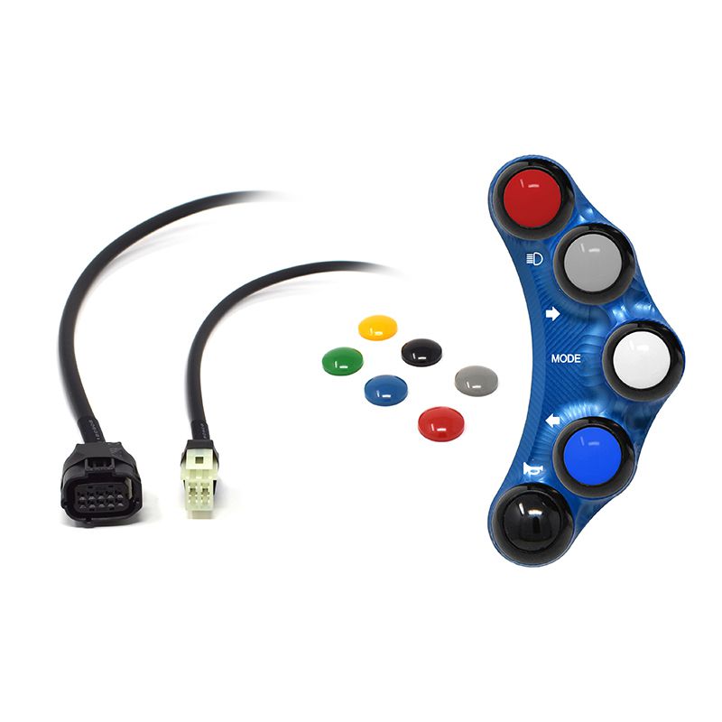 STREET VERSION LEFT HANDLEBAR SWITCH BLUE JETPRIME YAMAHA YZF R1M 2015 - 19