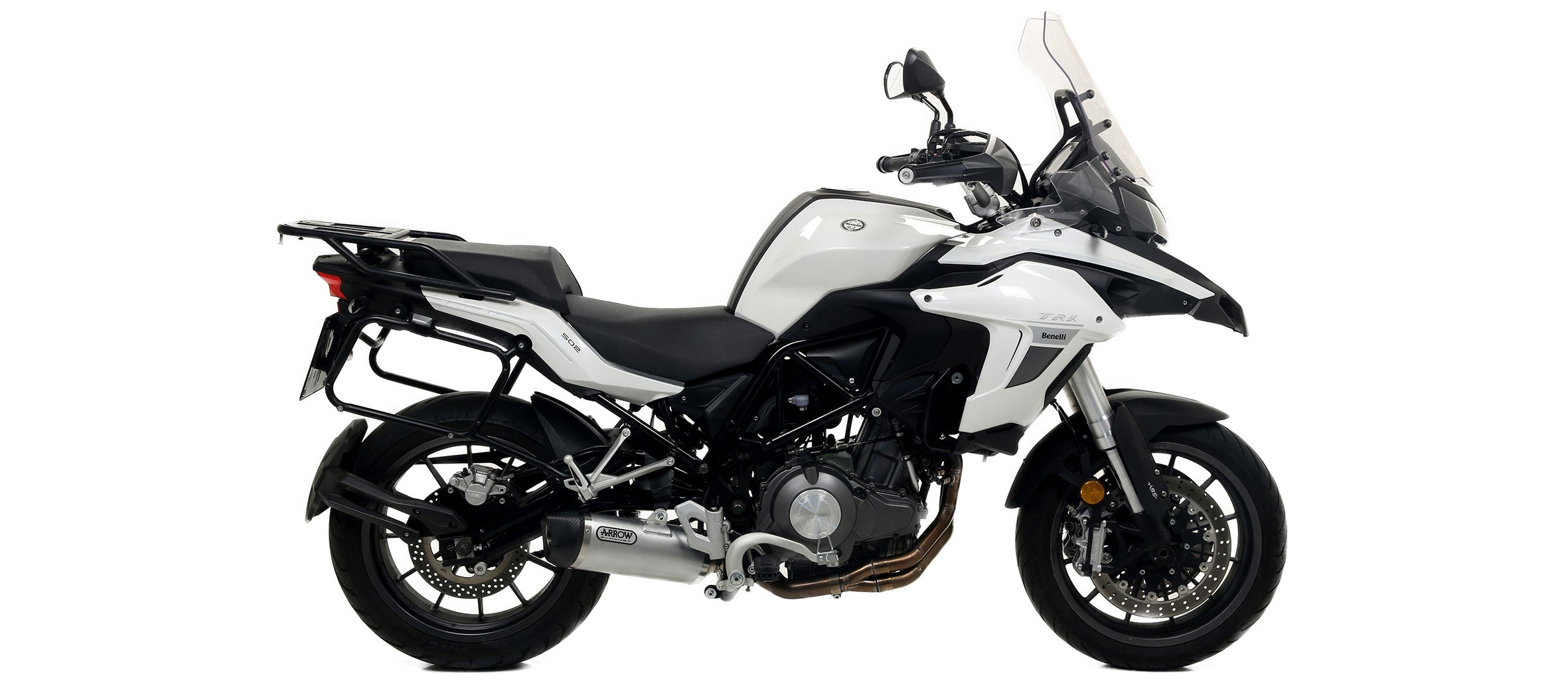 KIT SILENCER APPROVED EC+ECE RACE-TECH ALUMINUM-CARB ARROW BENELLI TRK 502 17-20