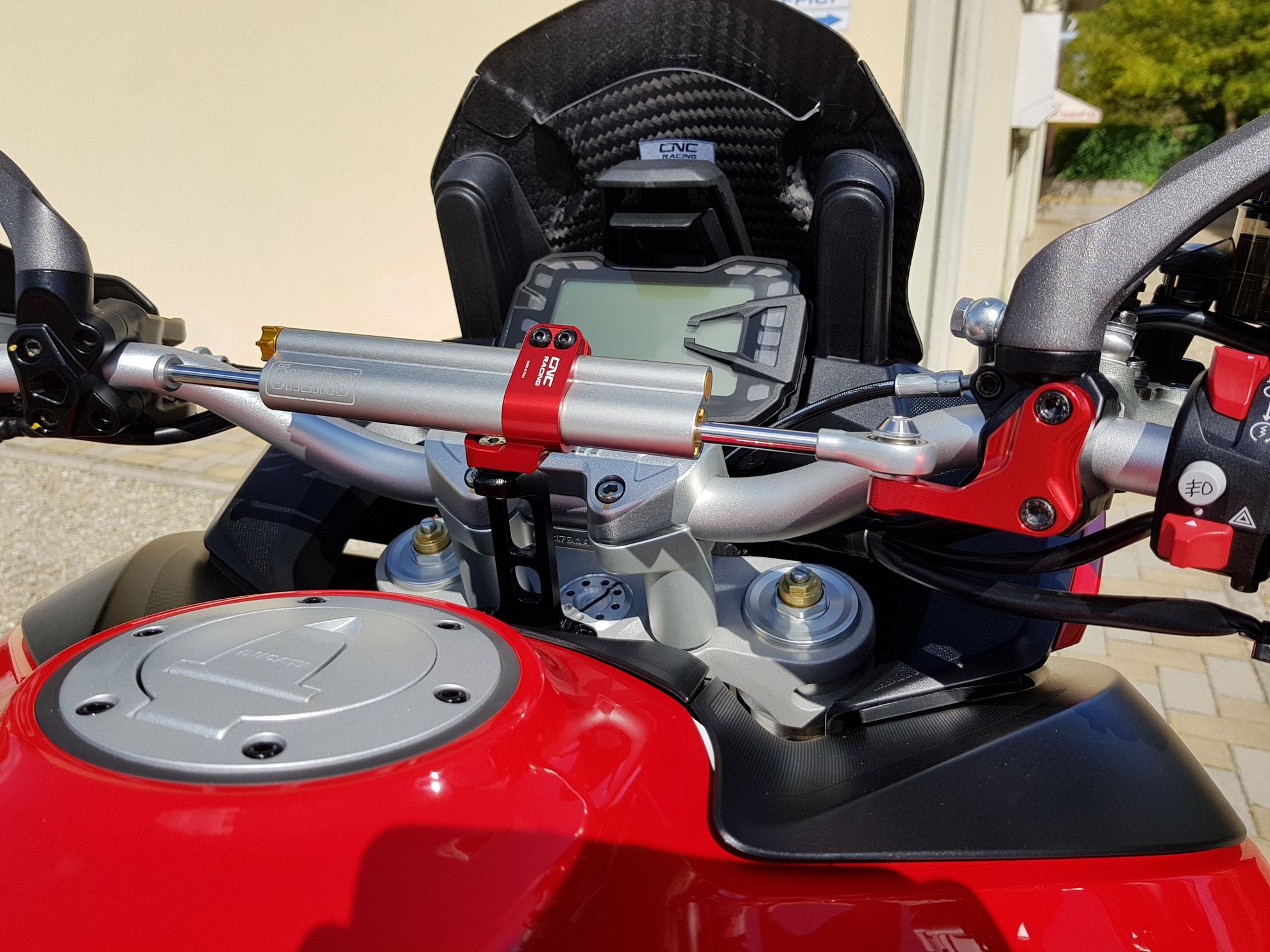 Steering damper kit bracket CNC RACING DUCATI MULTISTRADA 950