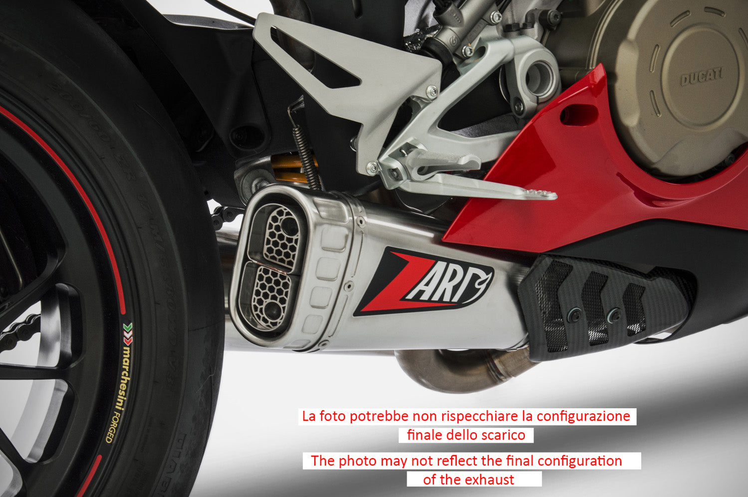 DOUBLE EXHAUST ZARD COMPENSATOR TITANIUM RACING DUCATI PANIGALE V4 2018 - 19
