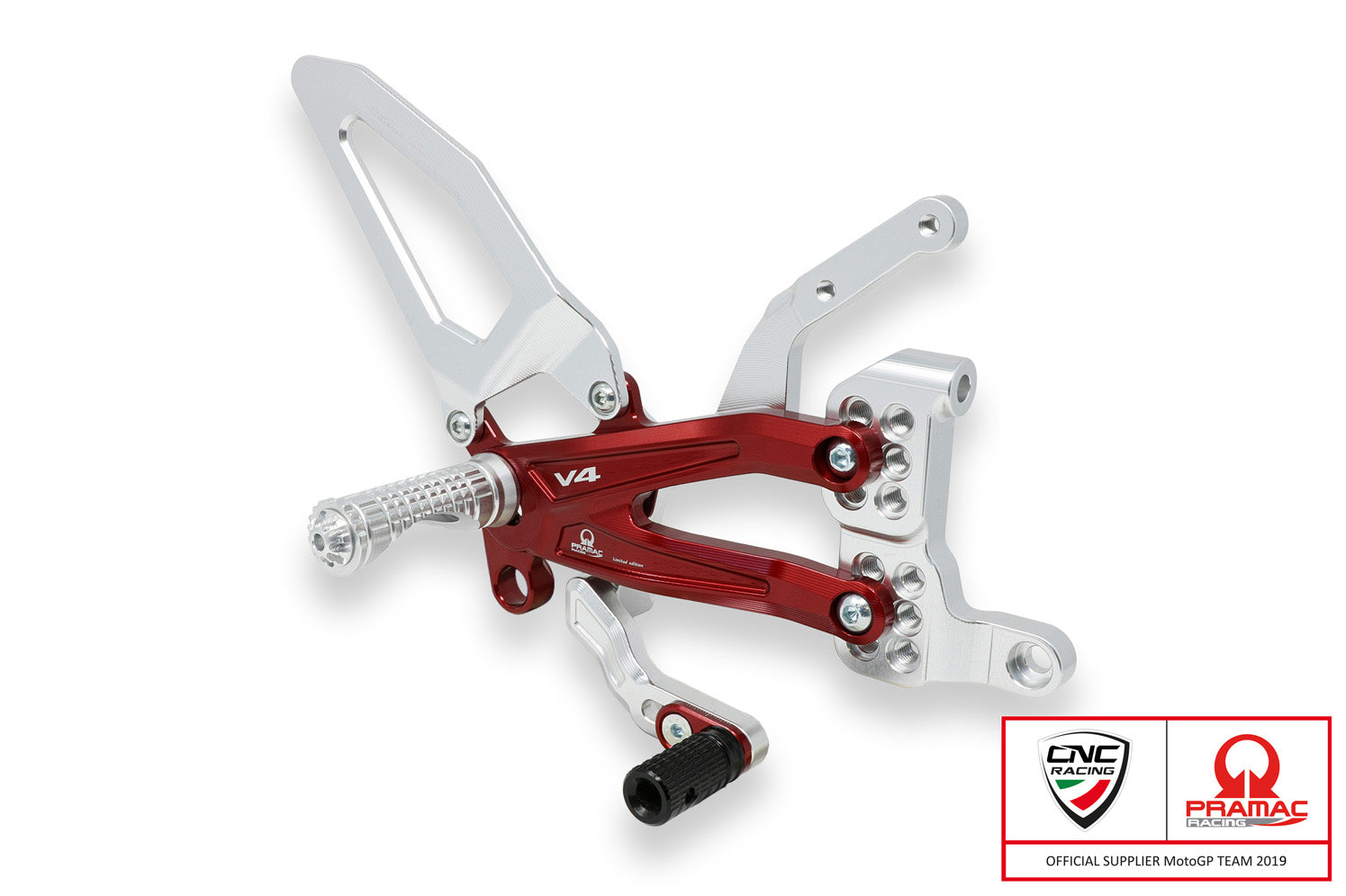 ADJUSTABLE REARSETS EASY REGOLABILI PRAMAC CNC RACING DUCATI PANIGALE V4 / S
