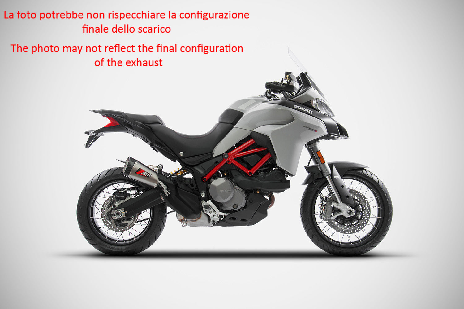 TERMINALE SCARICO SHORT RACING ZARD TITANIO DUCATI MULTISTRADA 950 2018 - 19