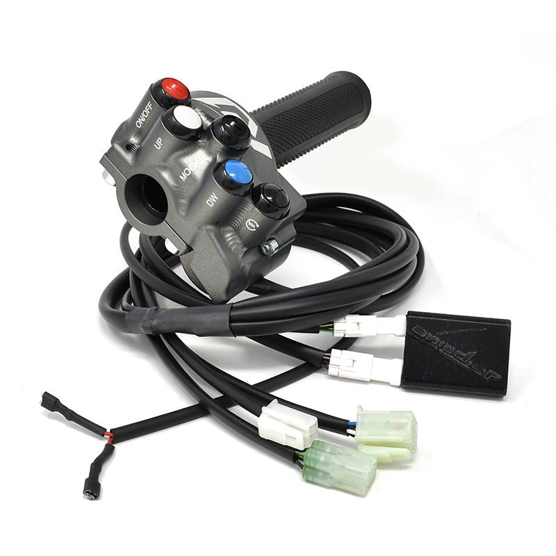 RIGHT SWITCH + GAS INTEGRATED CONTROLS TITANIUM JETPRIME YAMAHA YZF R1 2020>