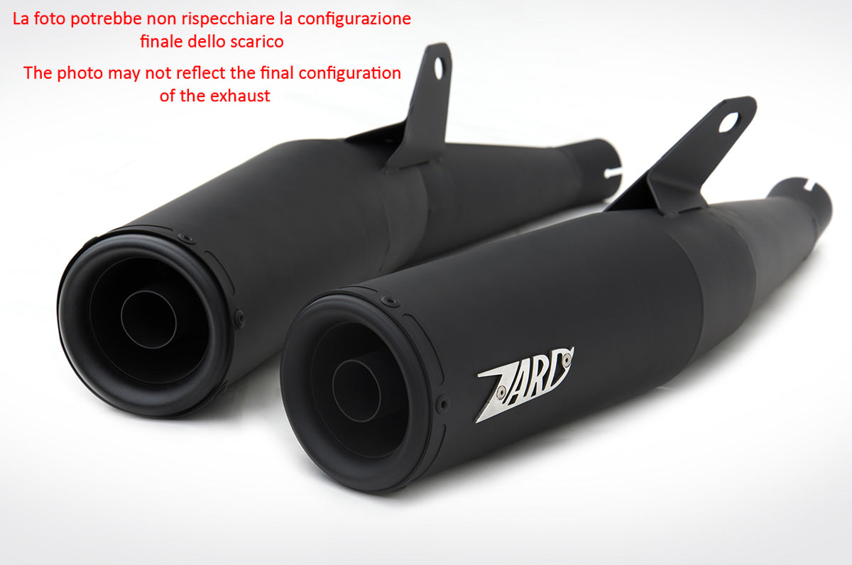 DOPPIO TERMINALE SCARICO BASSO ZARD IN TITANIO RACING DUCATI GT 1000