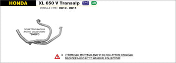 COLLETTORI ARROW HONDA XL 650 V TRANSALP 2000-2007