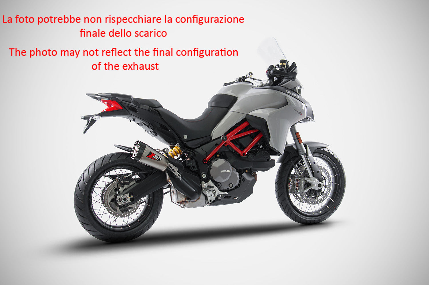 TERMINALE SCARICO SHORT RACING ZARD TITANIO DUCATI MULTISTRADA 950 2018 - 19