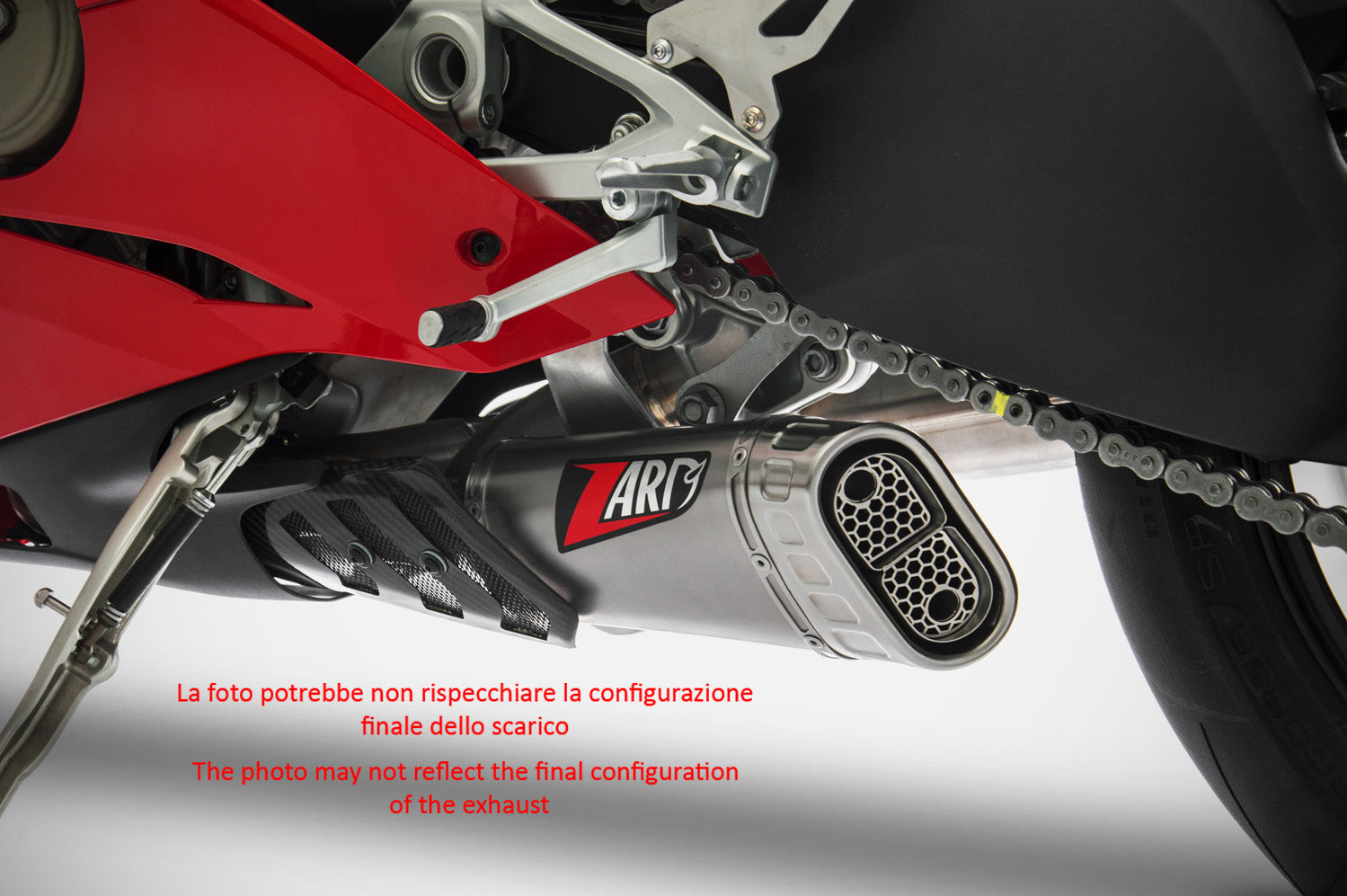 DOPPIO SCARICO ZARD COMPENSATO TITANIO RACING DUCATI PANIGALE V4 S 2018 - 19