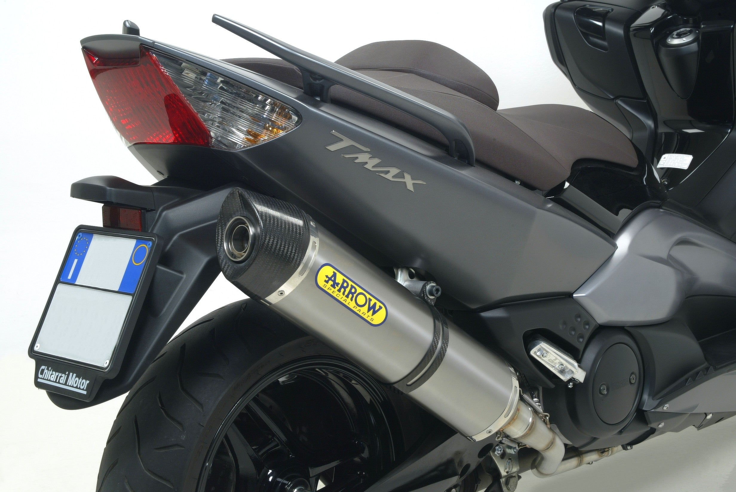 COMPLETE EXHAUST APP E5+E9 RACE-TECH IN TIT-CARB ARROW YAMAHA YP 500 T-MAX 08-11